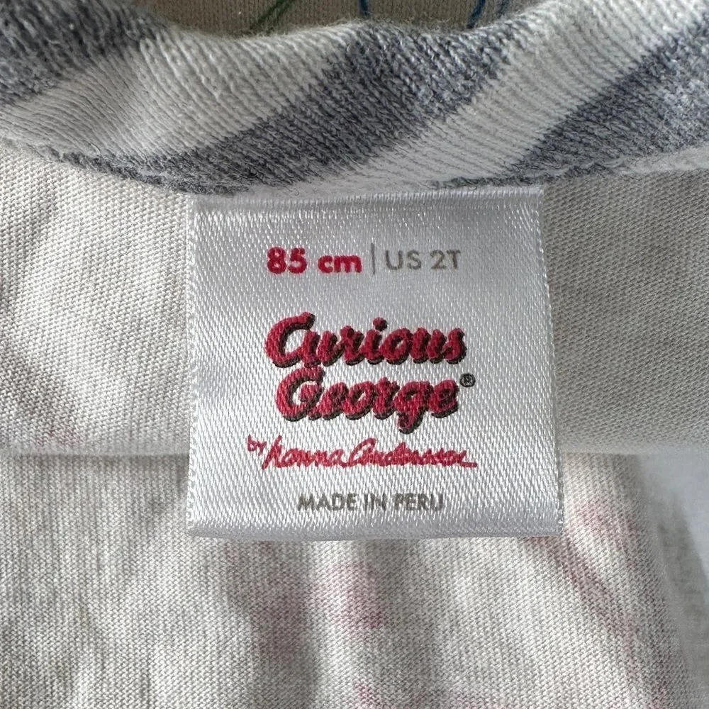 Hanna Andersson Curious George Unisex One Piece 2T‎